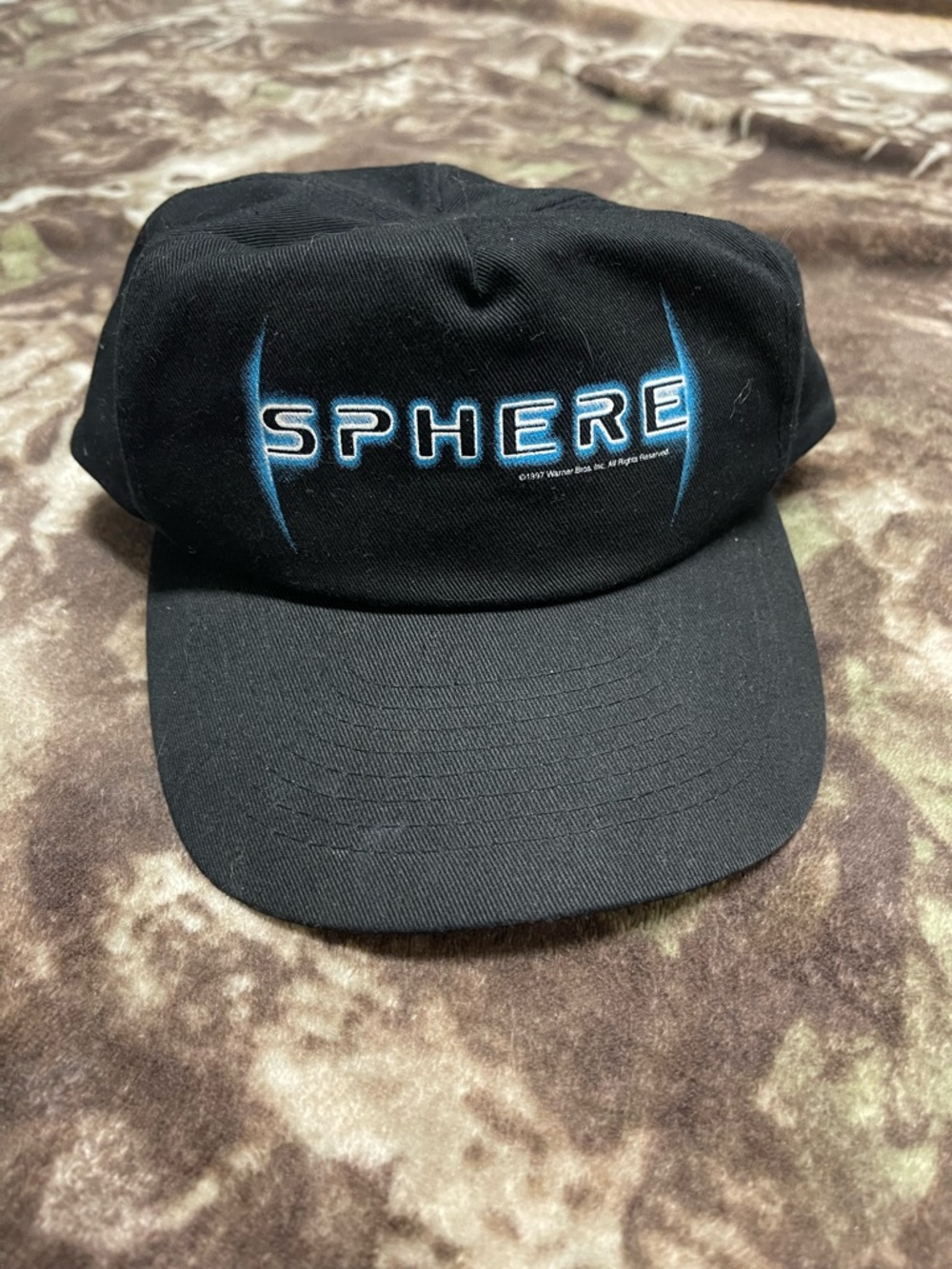 Vintage Sphere Black Logo Baseball Cap
